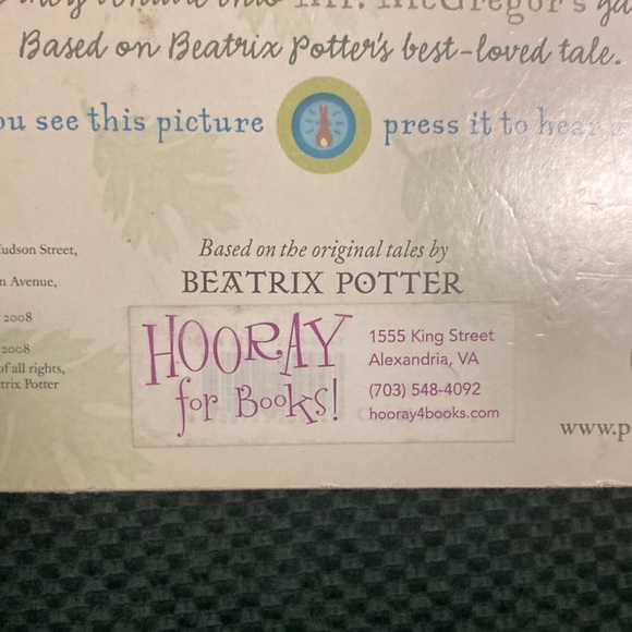 “Peter rabbit and the Flopsy bunnies “ kids sound board book - Picture 11 of 14